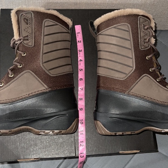 THE NORTH FACE Shellista IV Mid Waterproof Insulated Boot Leather Fur Trim Sz 11 - Picture 14 of 15